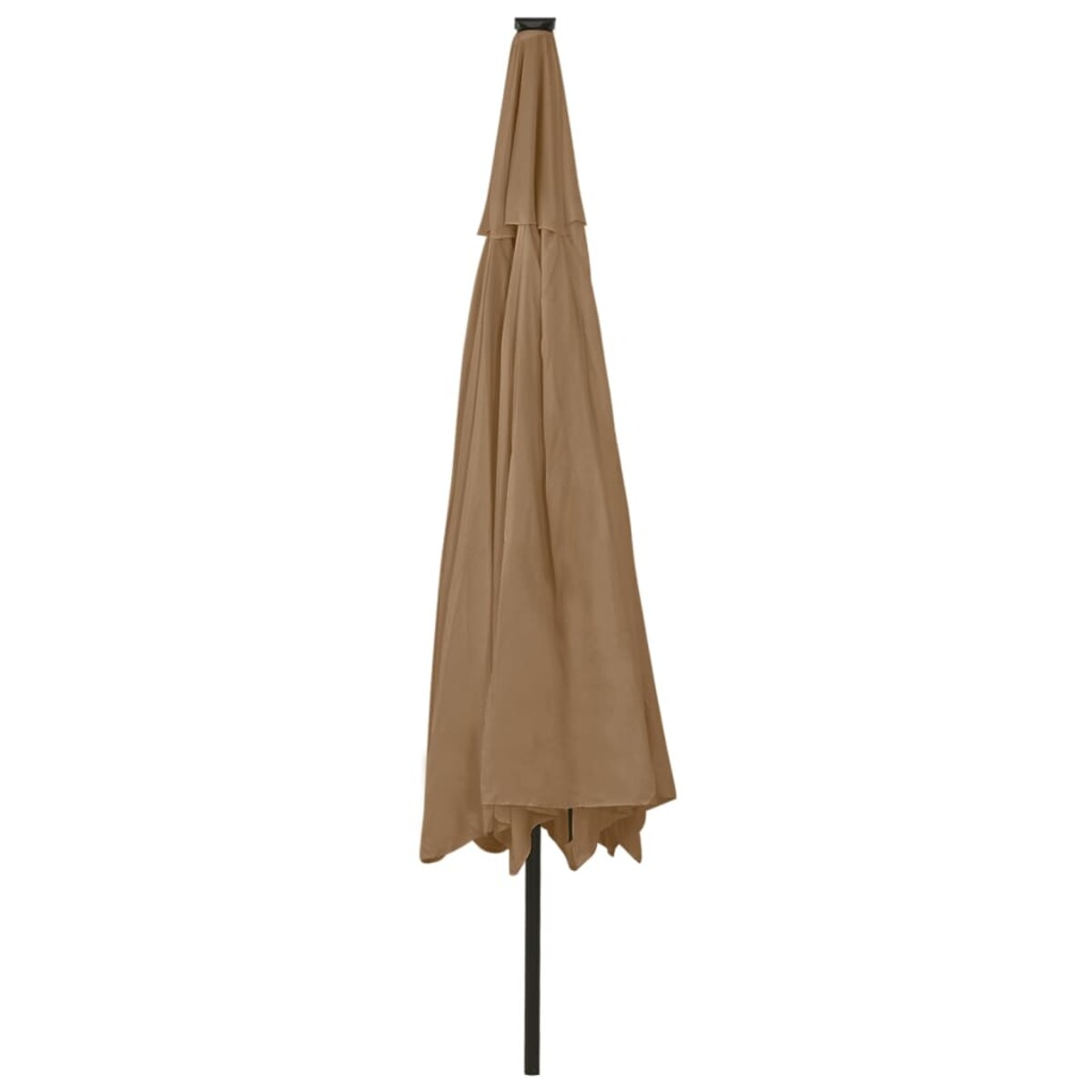vidaXL Parasol ogrodowy z LED, 400 cm, taupe