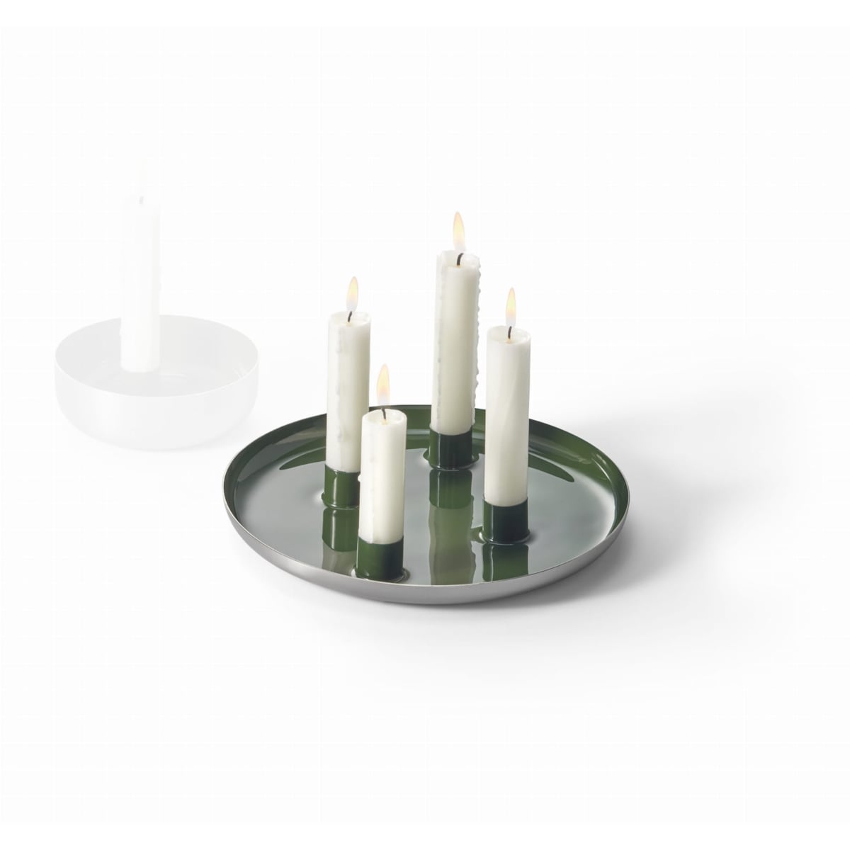 Taca ze świecznikiem BIEL