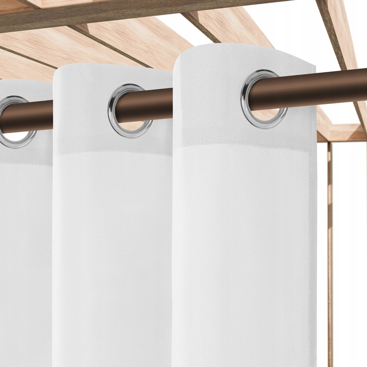 Zasłona Ogrodowa na Kółkach Przelotkach Gotowa Tarasowa Wodoodporna 140 x 250