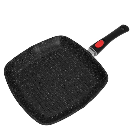 Patelnia grillowa z powłoką granitową 28cm z odpinanym uchwytem KINGHOFF