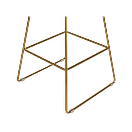 Zestaw 2 krzeseł barowych metalowy złoty FREDONIA