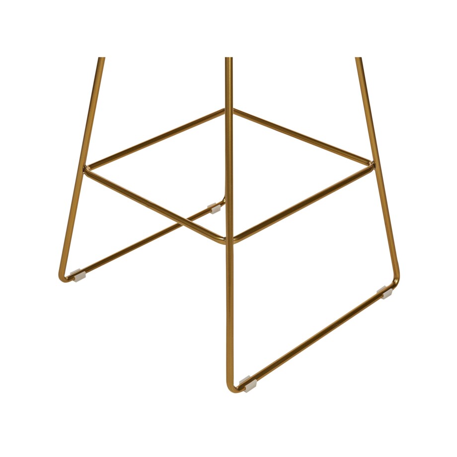 Zestaw 2 krzeseł barowych metalowy złoty FREDONIA