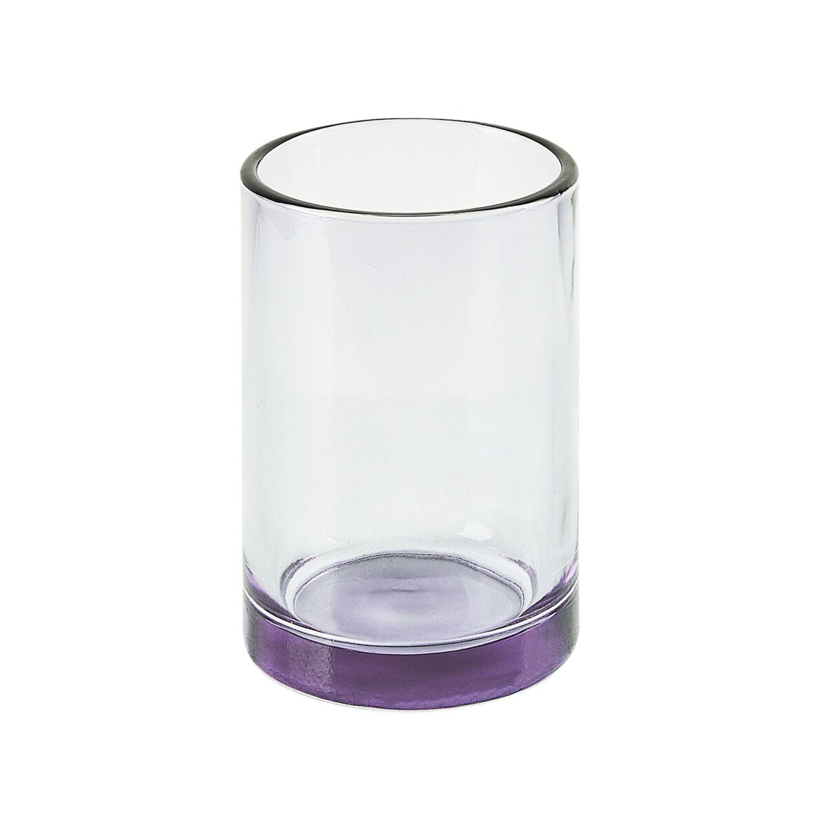 4-częściowy zestaw akcesoriów łazienkowych szklany fioletowy TELMA