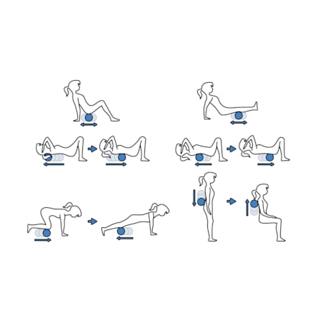 Piłka podwójna do masażu ćwiczeń rolowania Neo-Sport