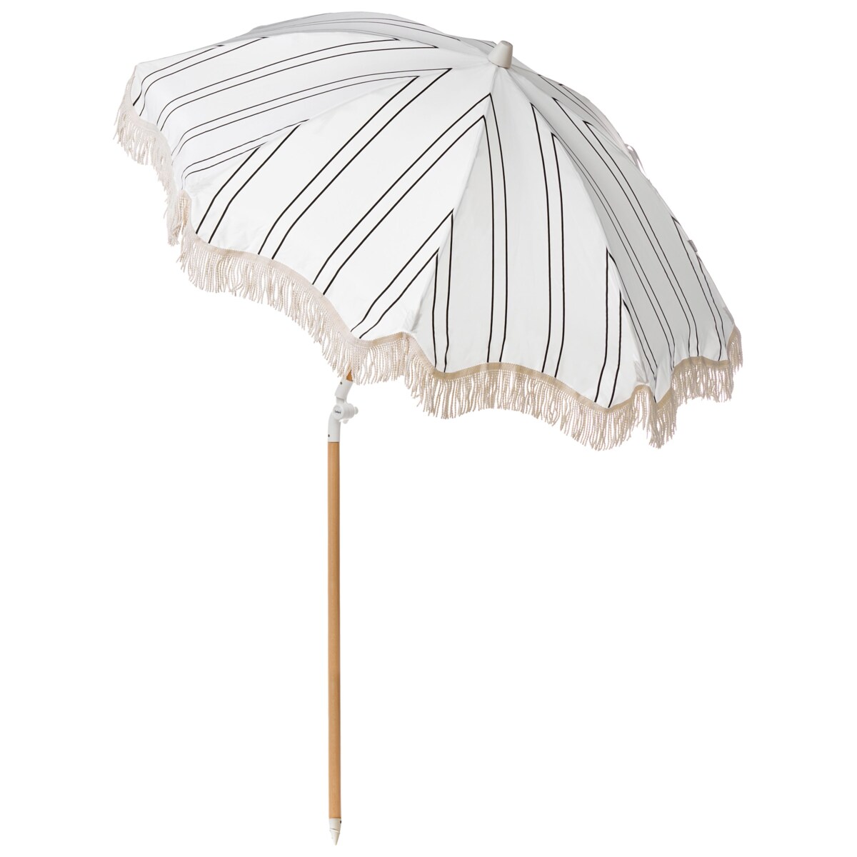 Parasol ogrodowy 155 cm MONDELLO Biały/ czarny