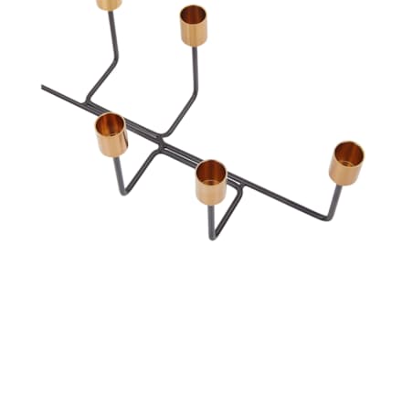 Świecznik metalowy 12 cm czarny BANGKA