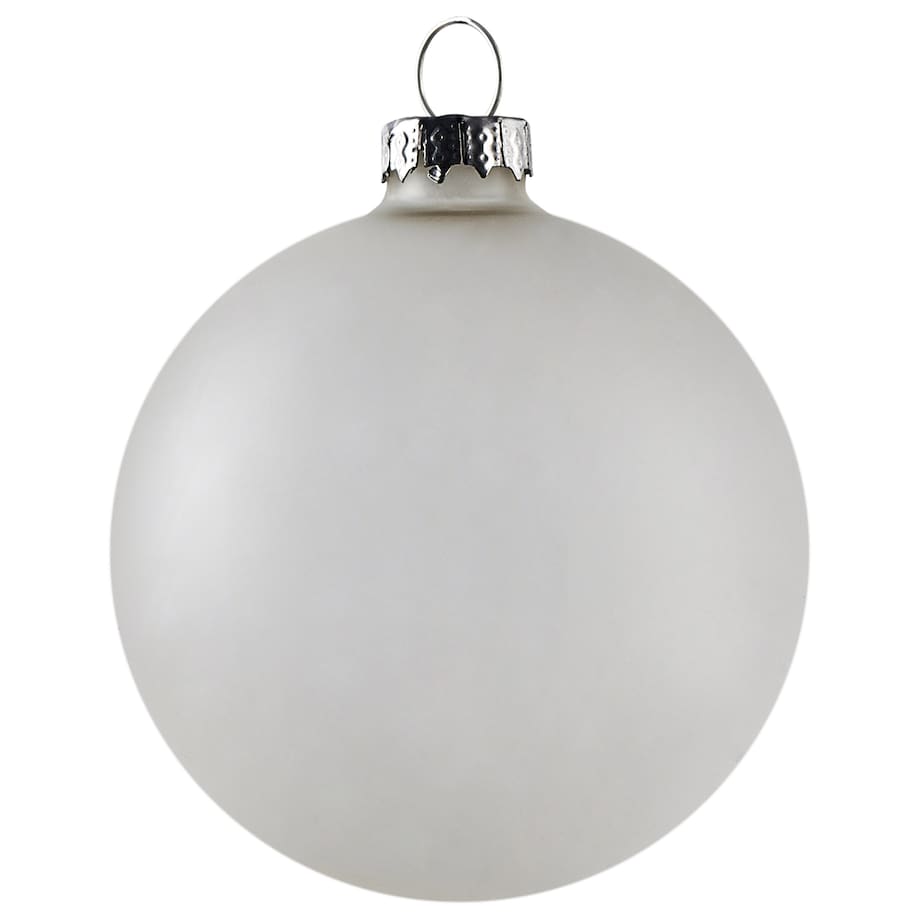 Zestaw 35 bombek FROSTFALL Szkło Szary