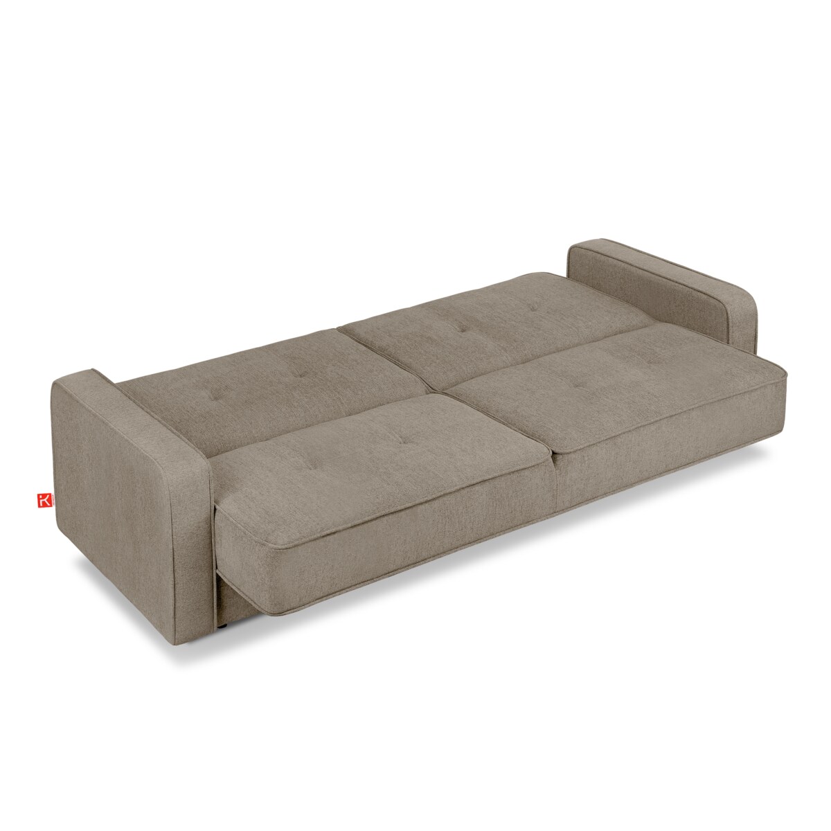 KONSIMO ORIO Sofa 3-osobowa, kolor brązowy