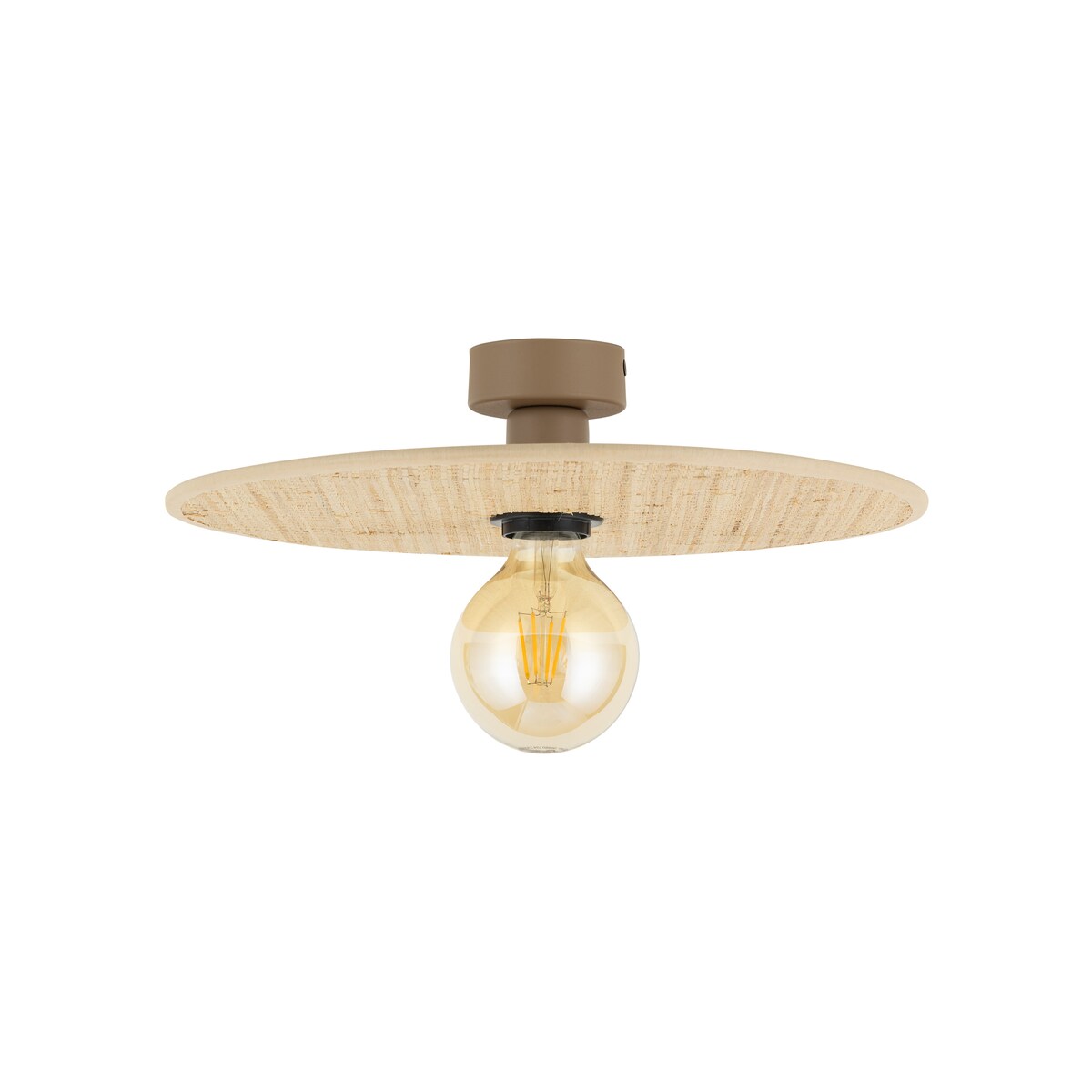Plafoniera boho CALMA 380 38 cm beżowo-słomkowa E27 TK Lighting