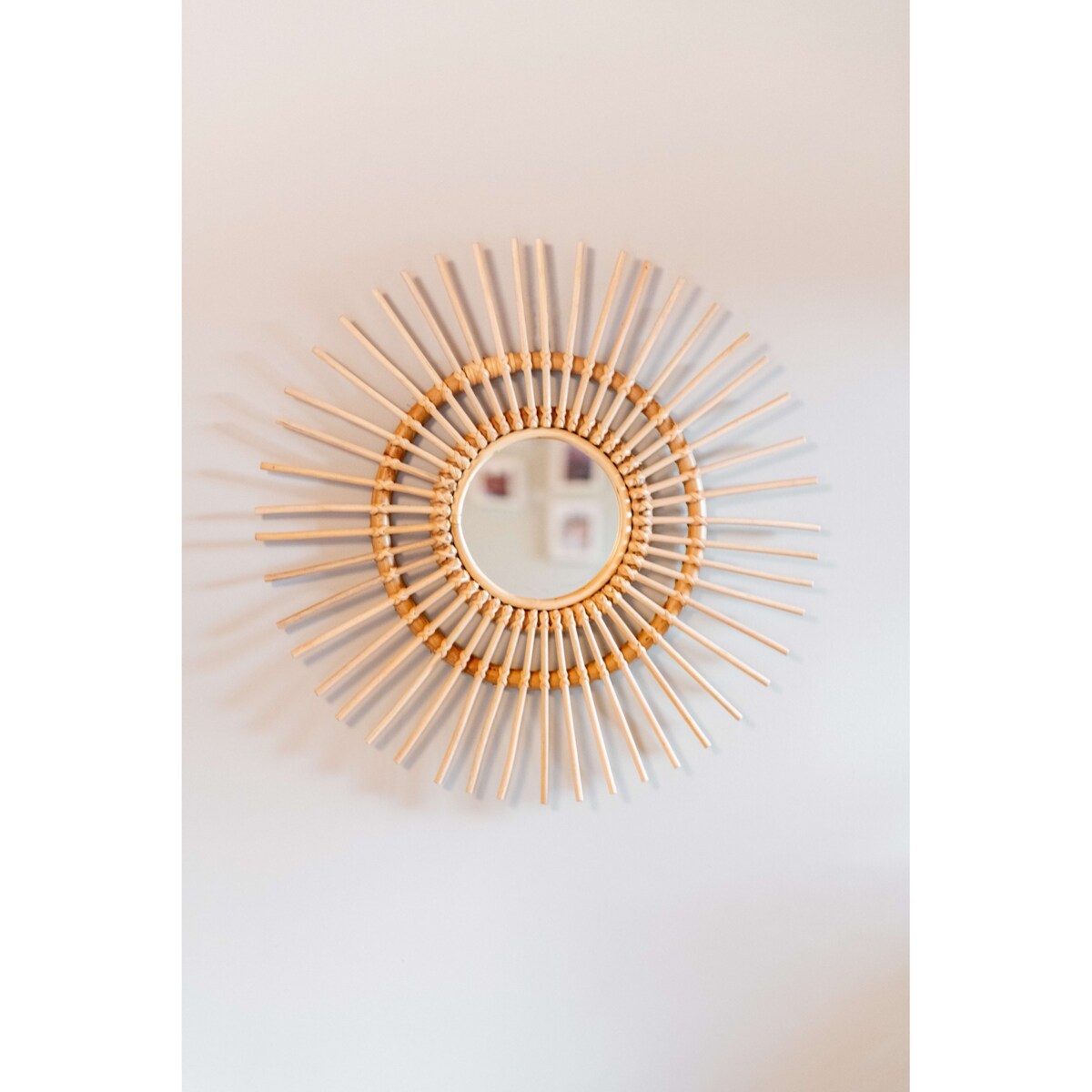 Rattanowe lustro SUN