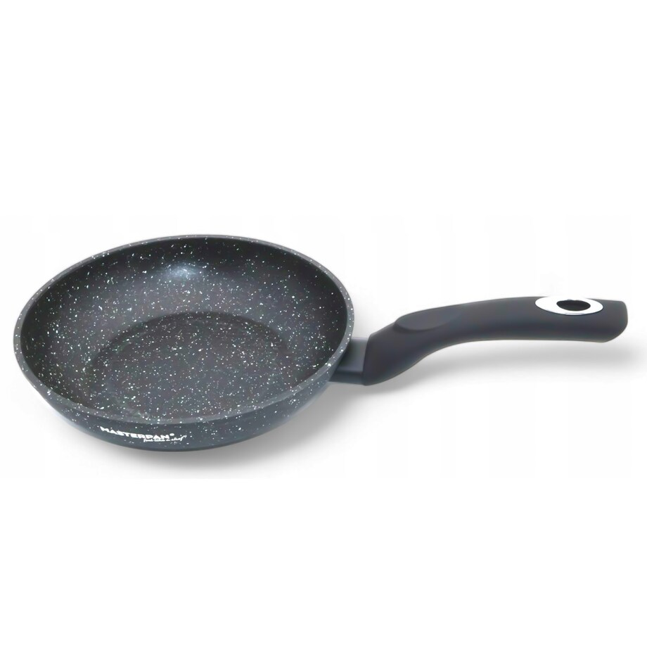 Patelnia Granitowa 24 Cm Plaster Miodu Indukcja Gaz 1.6L Wysoka 5.0 Cm