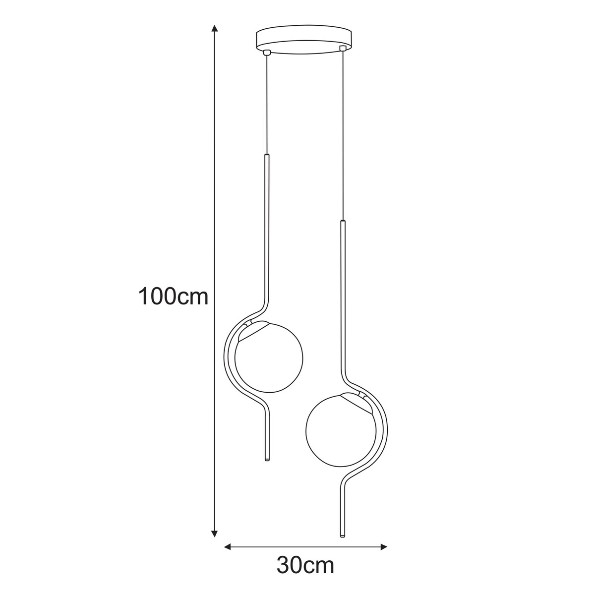 Lampa wisząca K-5337 z serii VELA