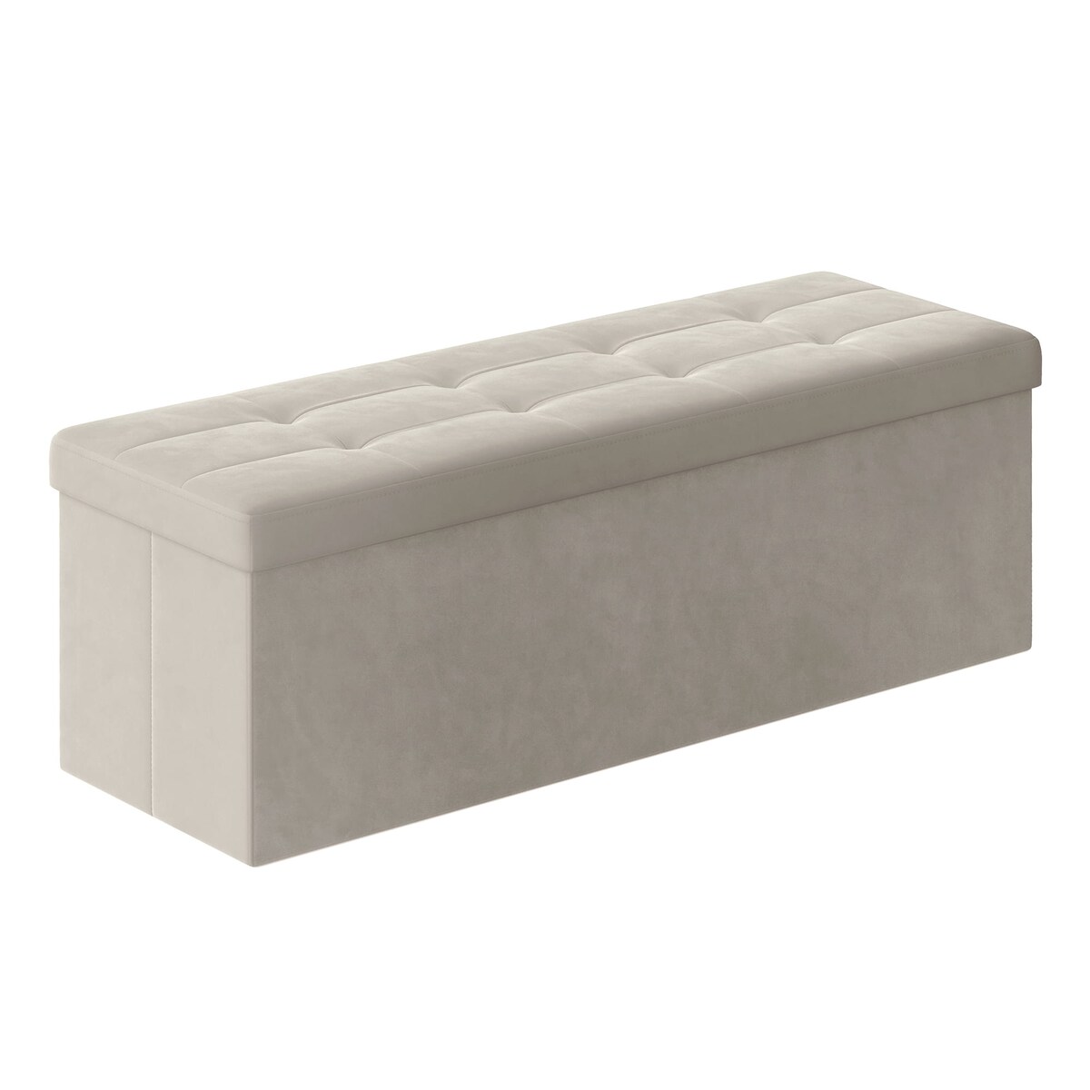 Pufa 110X38X38 Cm Kremowa Biel