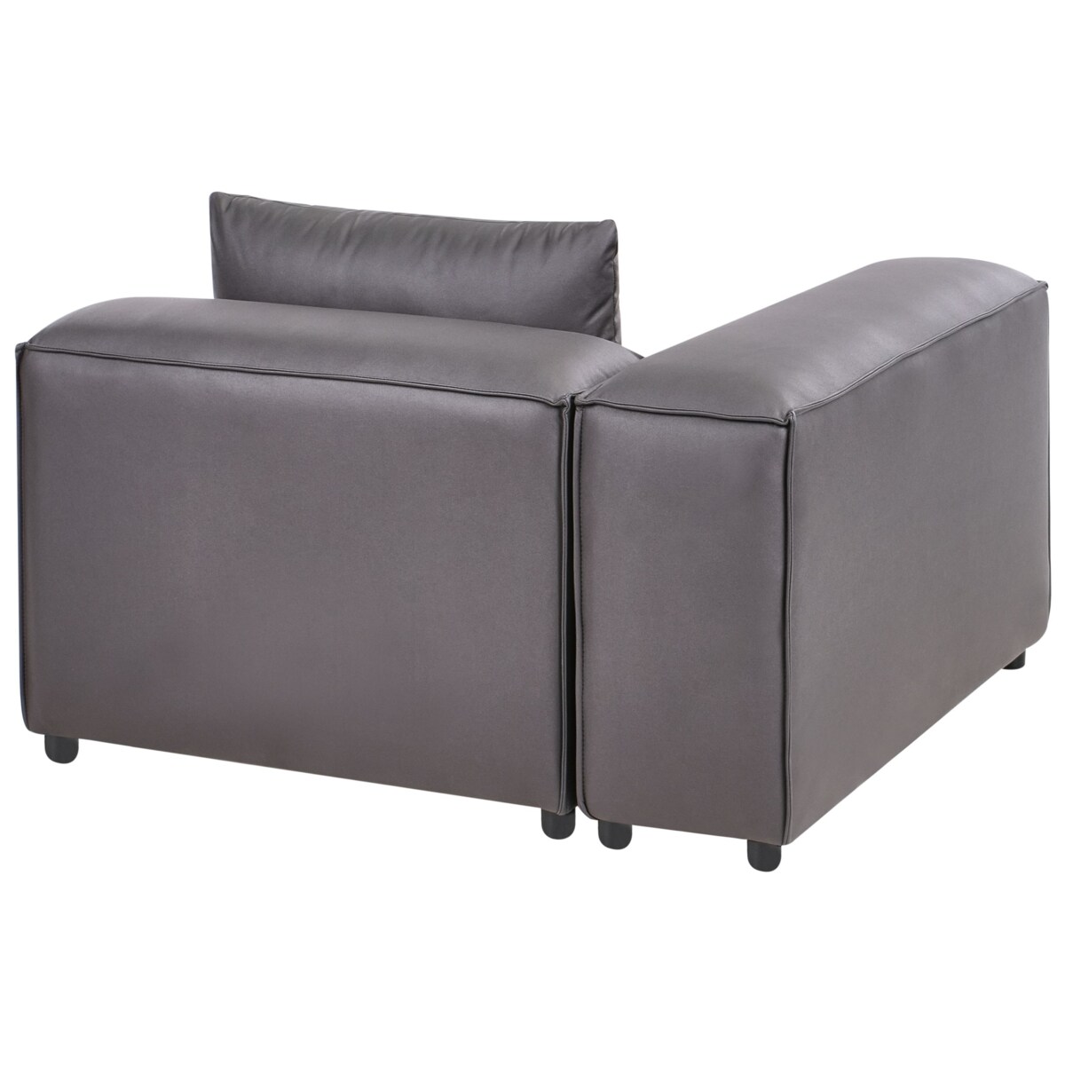 Moduł narożny BRANDE Ekoskóra Czarny Prawostronny