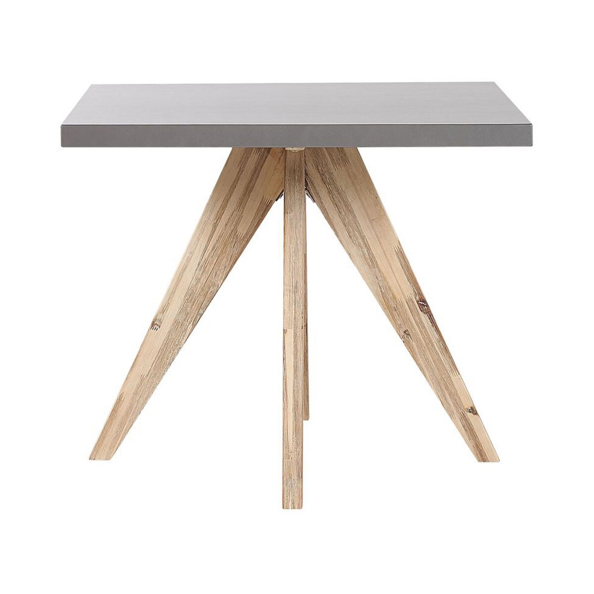 Stół ogrodowy OLBIA 90 cm 90 cm Beton Szary