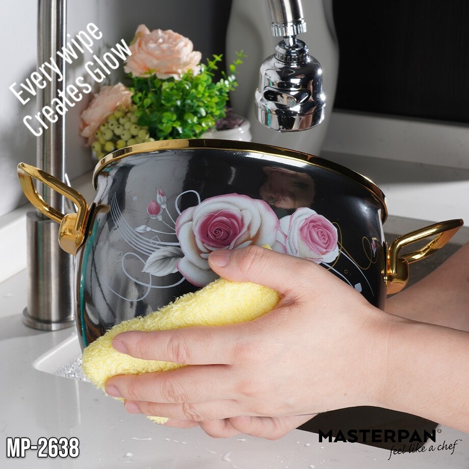 Garnki emaliowane zestaw garnków na gaz indukcję 6-ele 18/20/22CM MASTERPAN