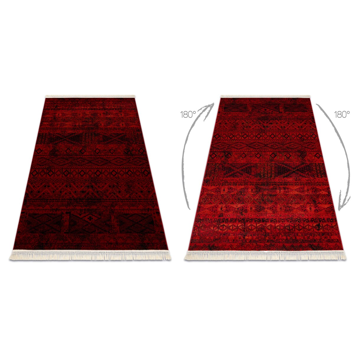 Dywan ORIENT 4722 bordo / czarny Orientalny, 300x400 cm