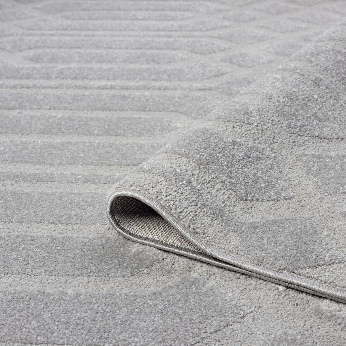 Dywan nowoczesny skandynawski high low Flaire 1380 szary 80x150