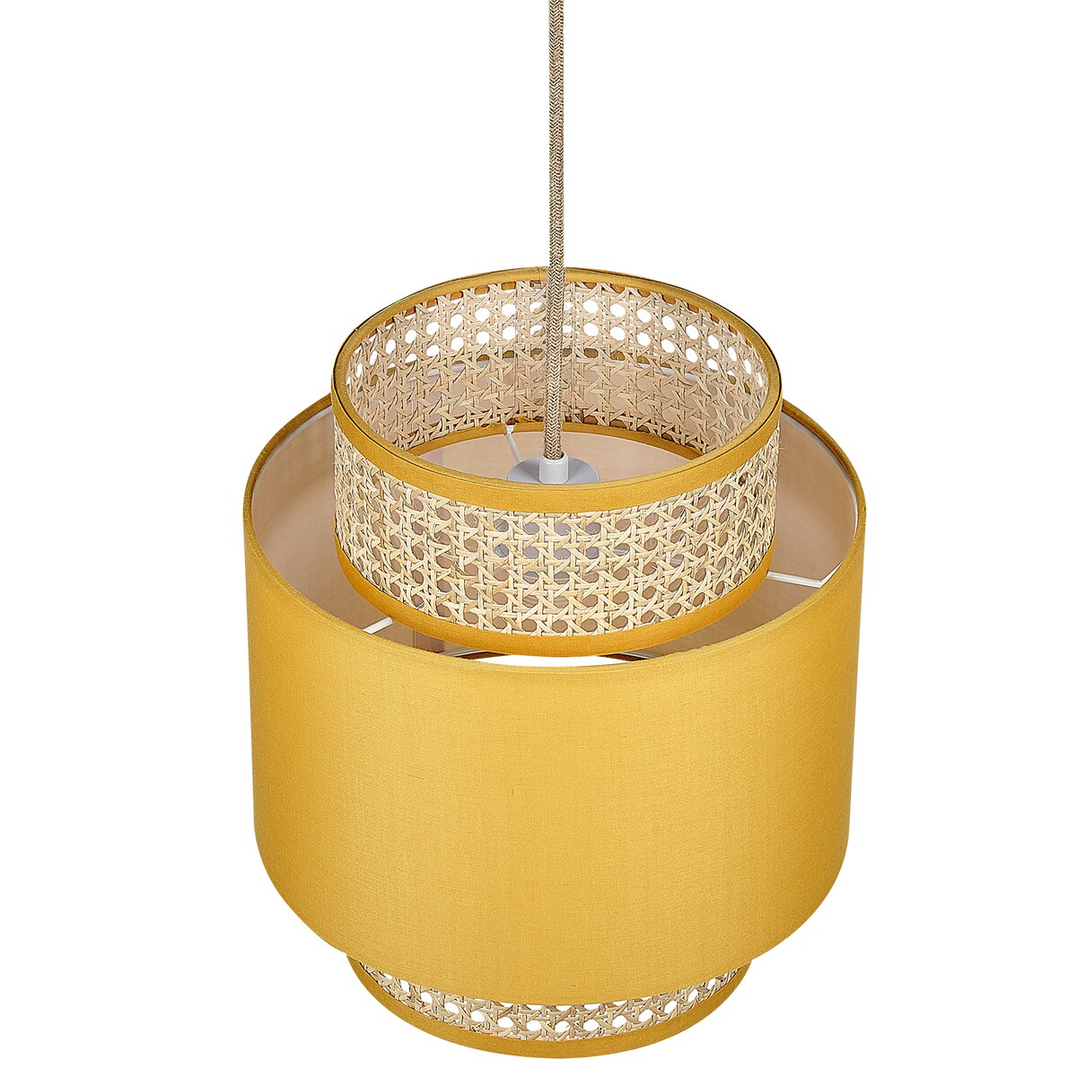 Lampa wisząca BOERI Rattan Musztardowy