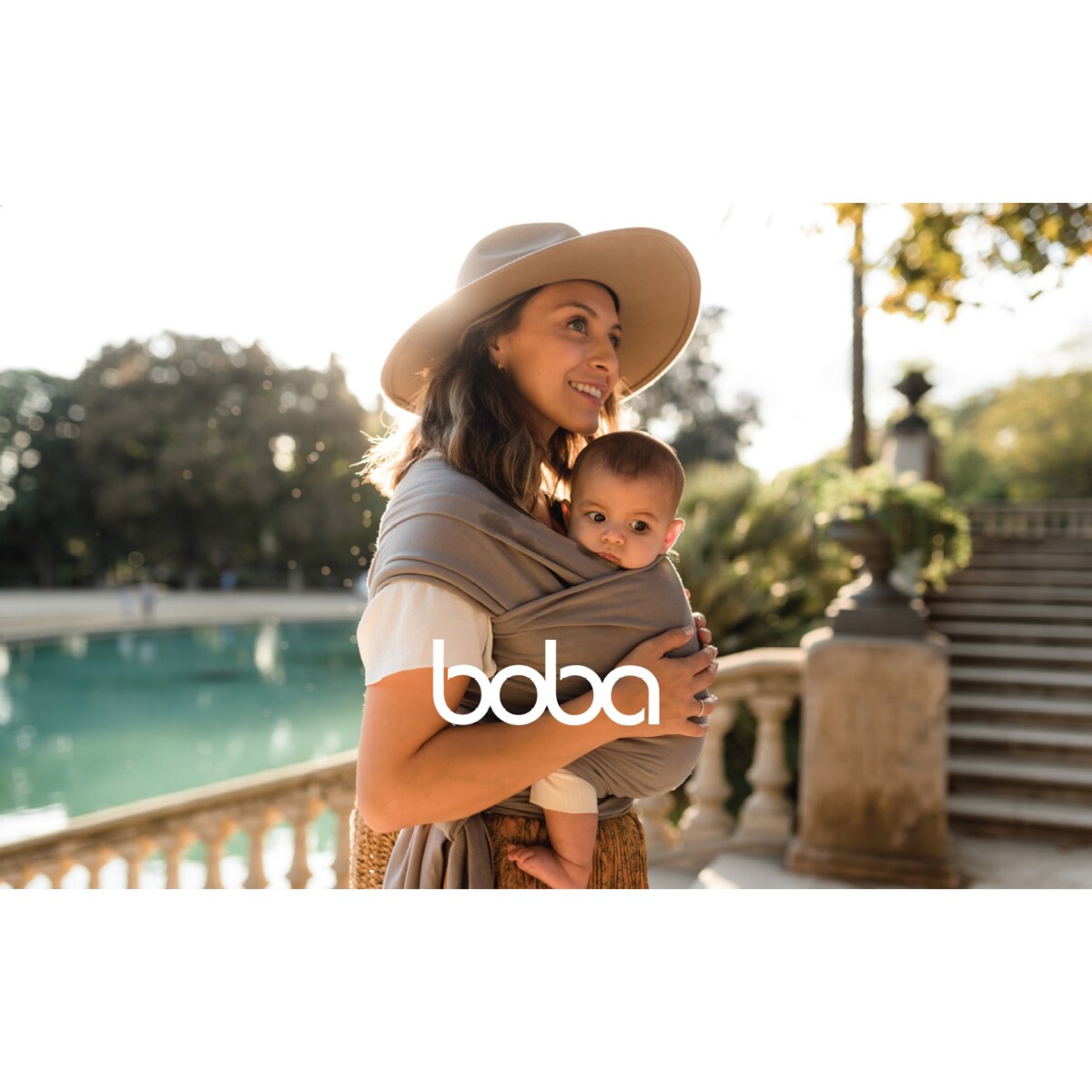 Chusta do noszenia dziecka BOBA Wrap - szary