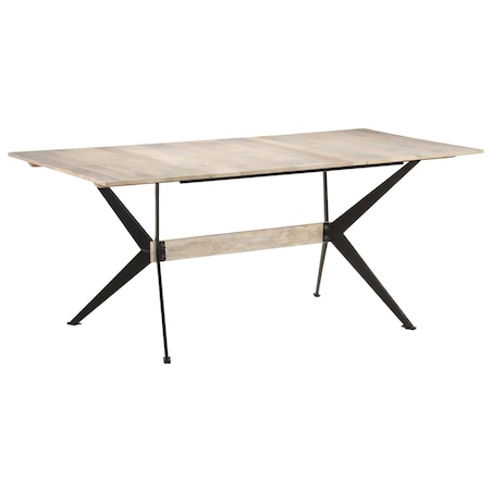 vidaXL Stół jadalniany, 180 x 90 x 76 cm, lite drewno mango