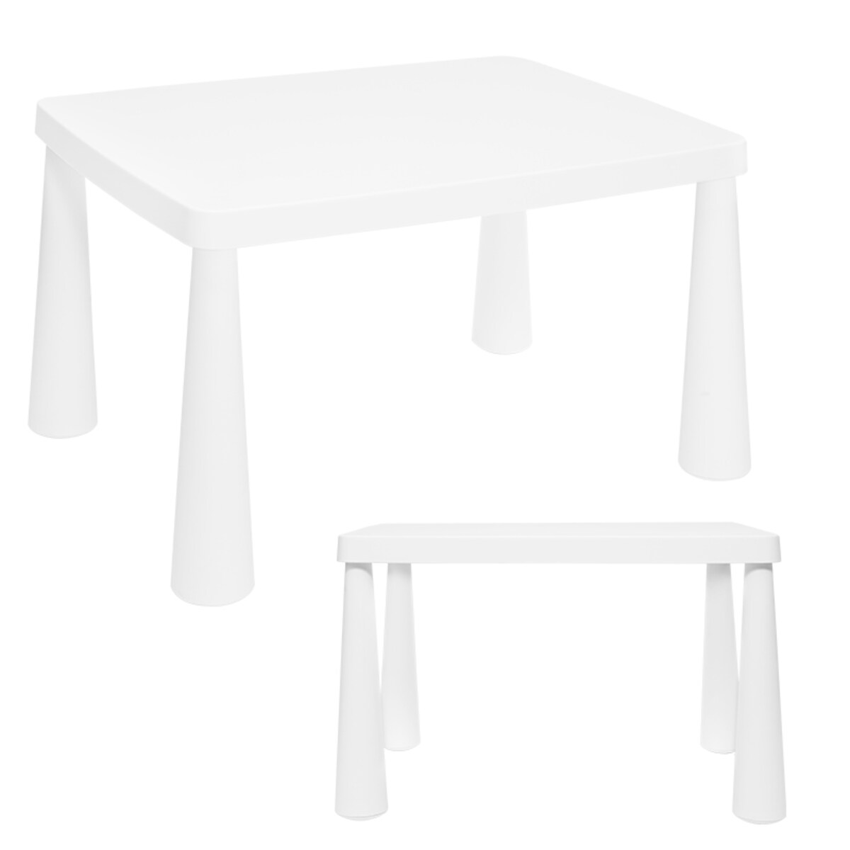 Stolik dla dzieci plastikowy biały stabilny stoliczek
