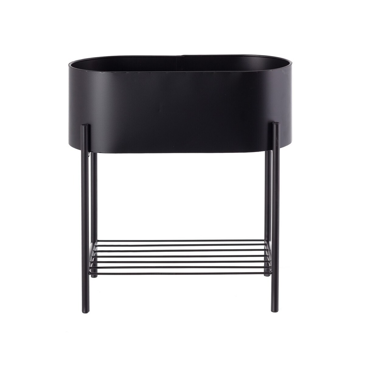 Kwietnik Valery Duo 40x19x45cm black, 40 x 19 x 45 cm