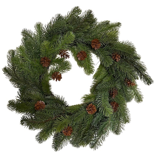 Wianek Świąteczny Świerkowy z Szyszkami 50 cm