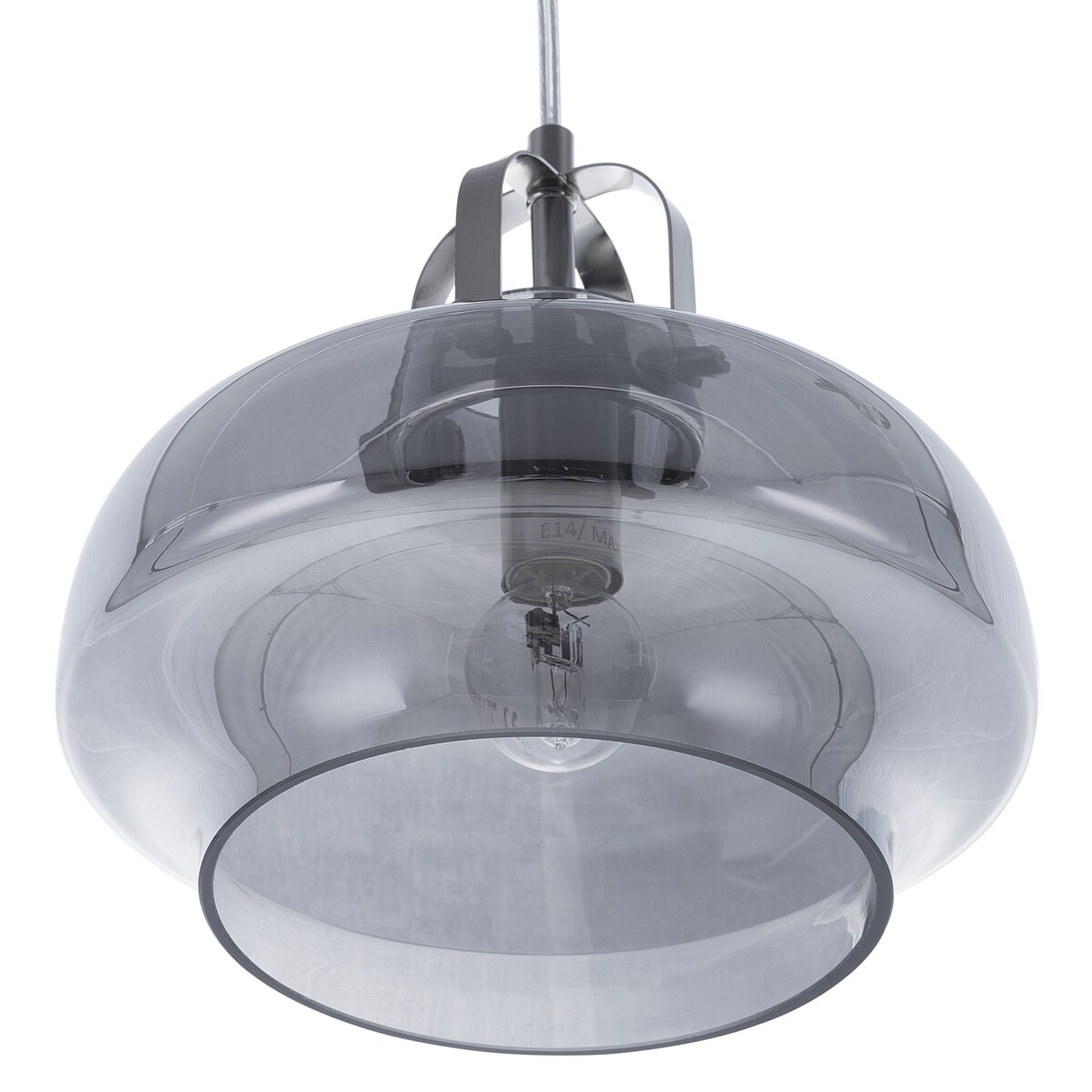Lampa wisząca WILTZ Szkło Jasnoszary