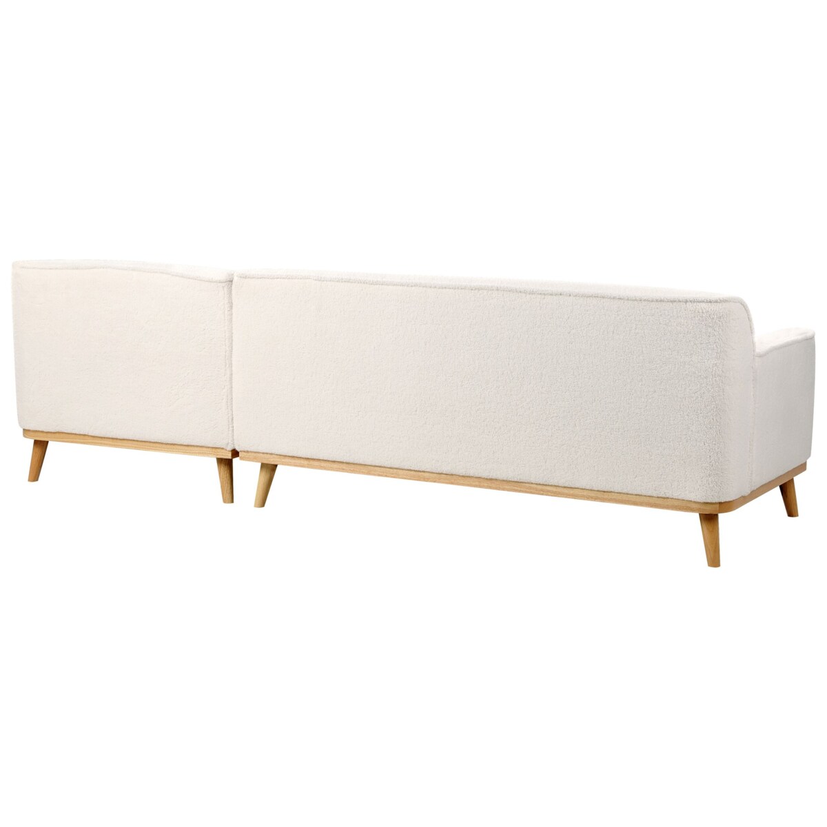 Narożnik boucle lewostronny biały SIMOS