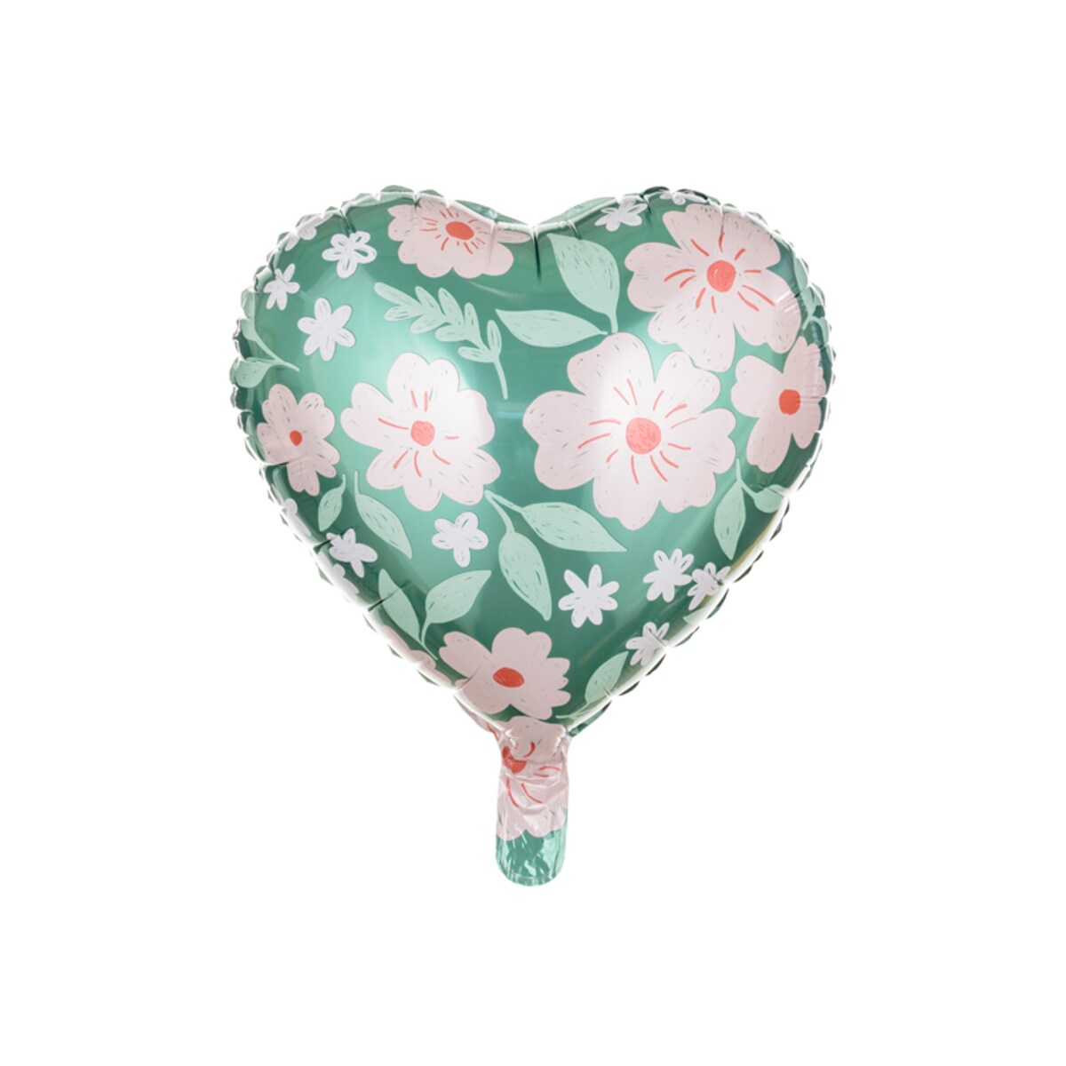 Balon foliowy Serce w kwiaty, 45 cm, mix