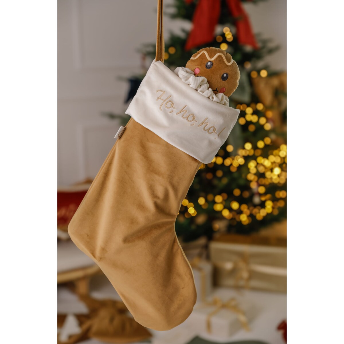 Skarpeta Świąteczna Personalizowana Golden Bronze