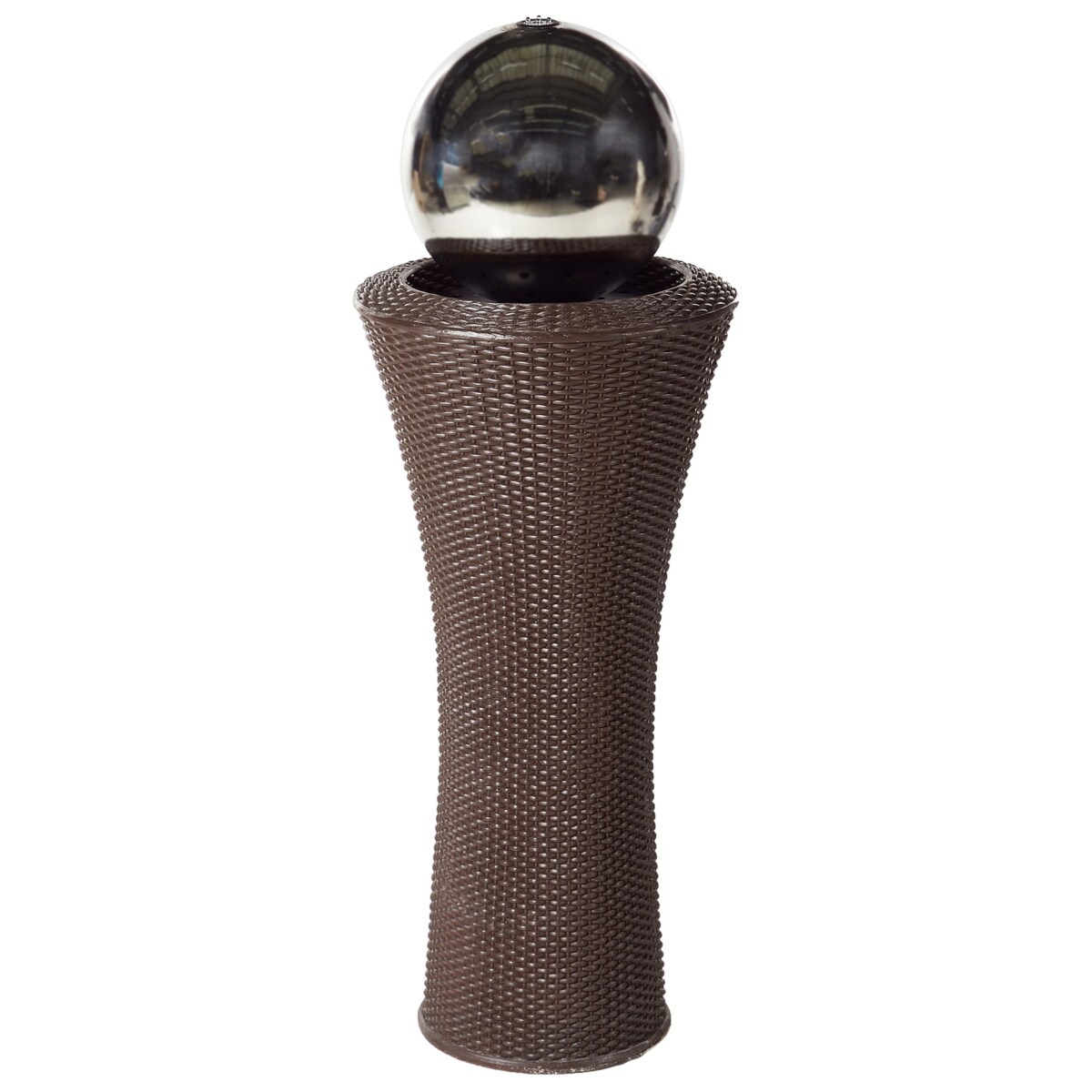 Fontanna ogrodowa z LED brązowa ZENYATTA