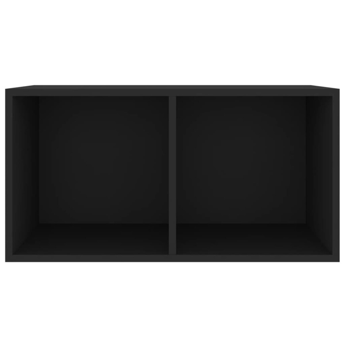 vidaXL Szafka na winyle, czarna, 71x34x36 cm, materiał drewnopochodny