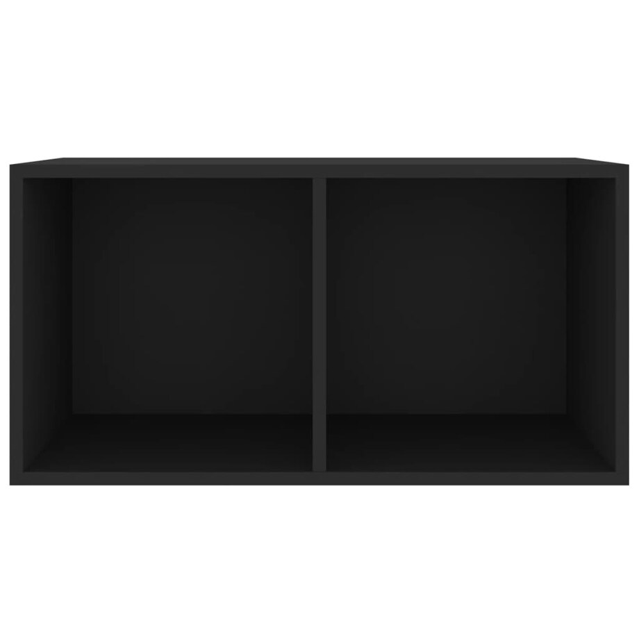 vidaXL Szafka na winyle, czarna, 71x34x36 cm, materiał drewnopochodny