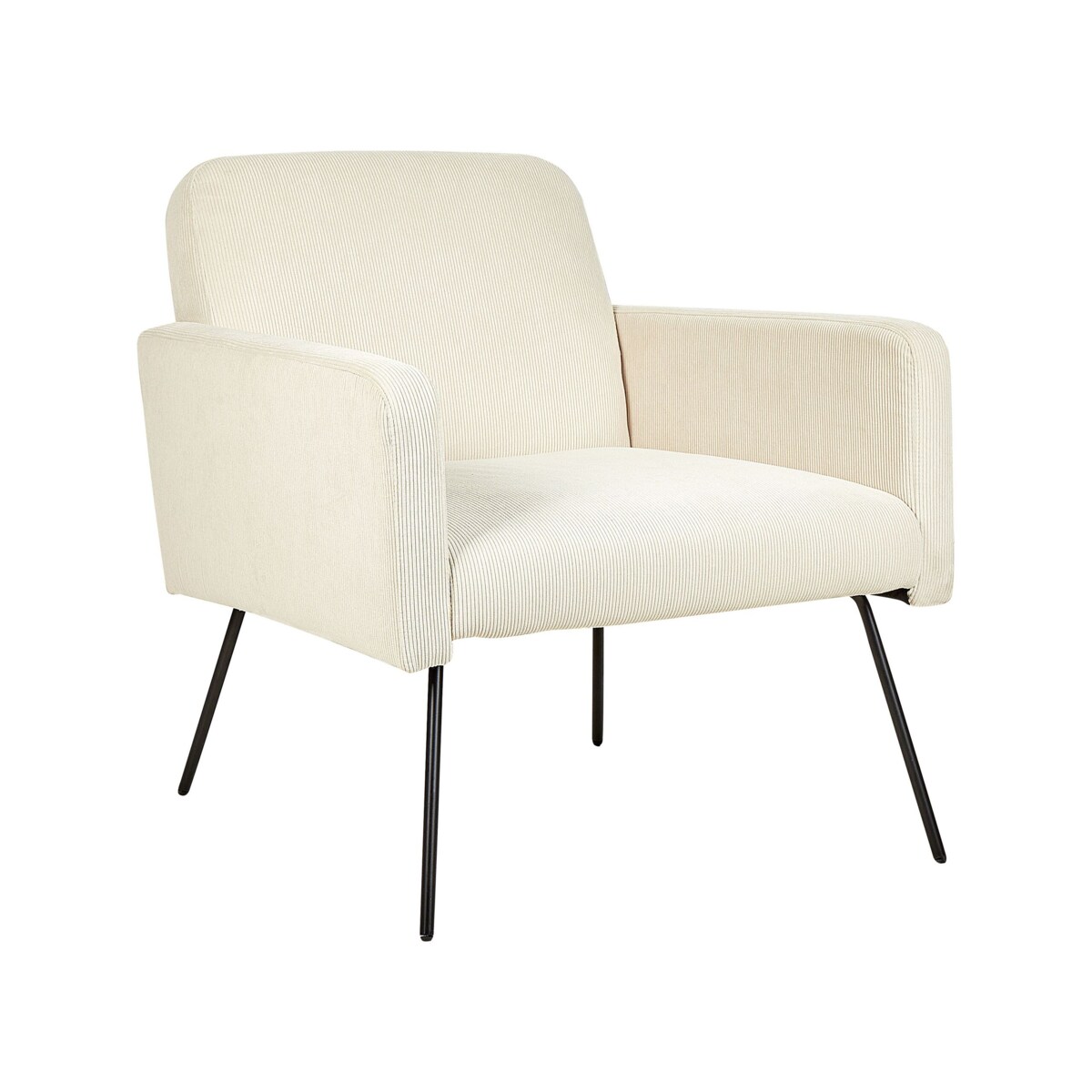 Fotel sztruksowy beżowy NARKEN