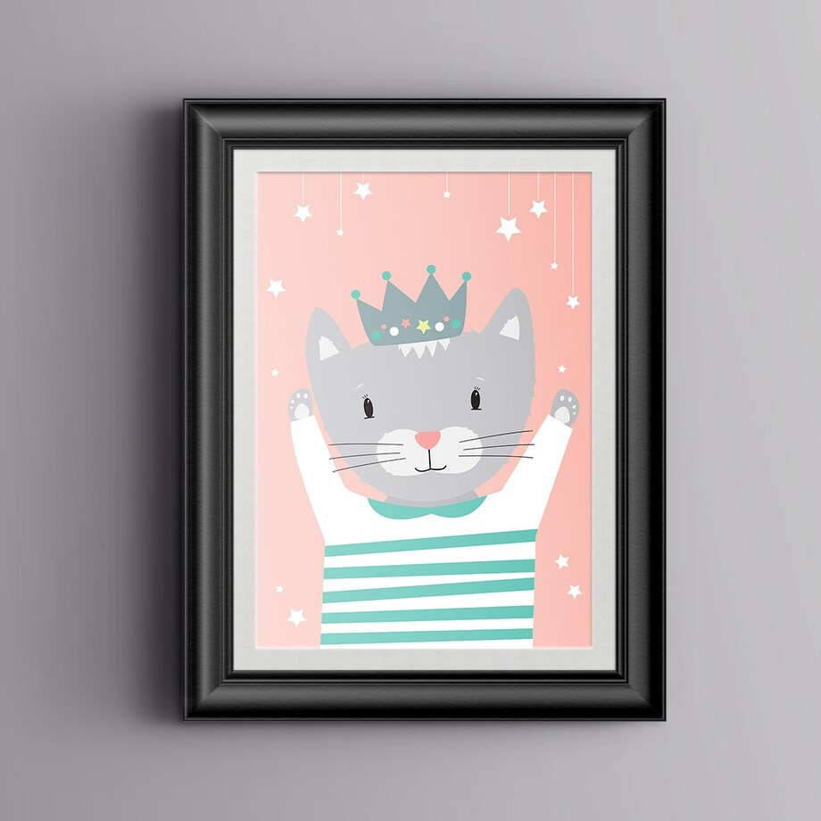 Plakat dla dzieci Kotka Mia 30x40