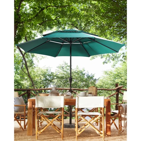 Parasol ogrodowy 285 cm BIBIONE Szmaragdowy