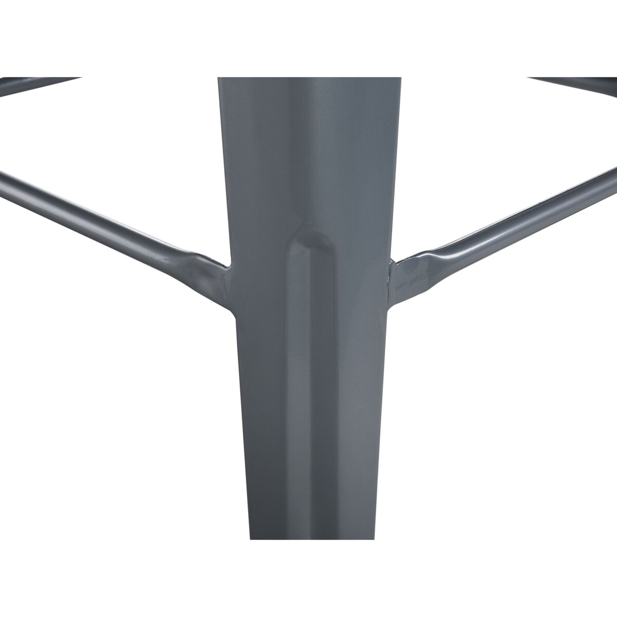 Zestaw 2 stołków barowych metalowych 60 cm szary CABRILLO