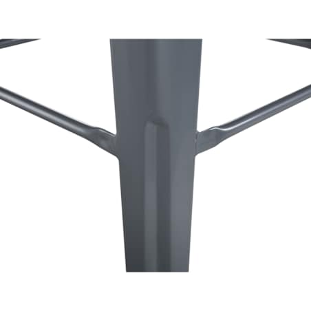 Zestaw 2 stołków barowych metalowych 60 cm szary CABRILLO