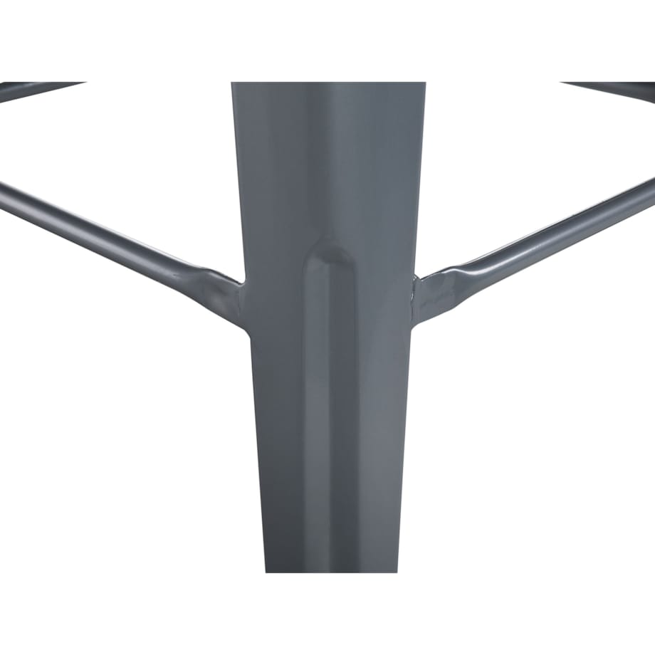 Zestaw 2 stołków barowych metalowych 60 cm szary CABRILLO