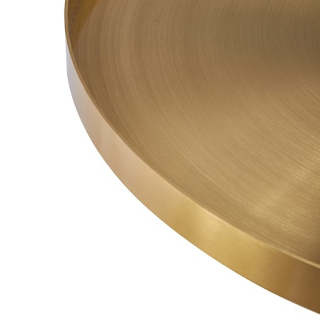 Industrialny stolik kawowy COLUMN DP-FA1 black gold Step marmur stal czarny złoty, Step Into Design