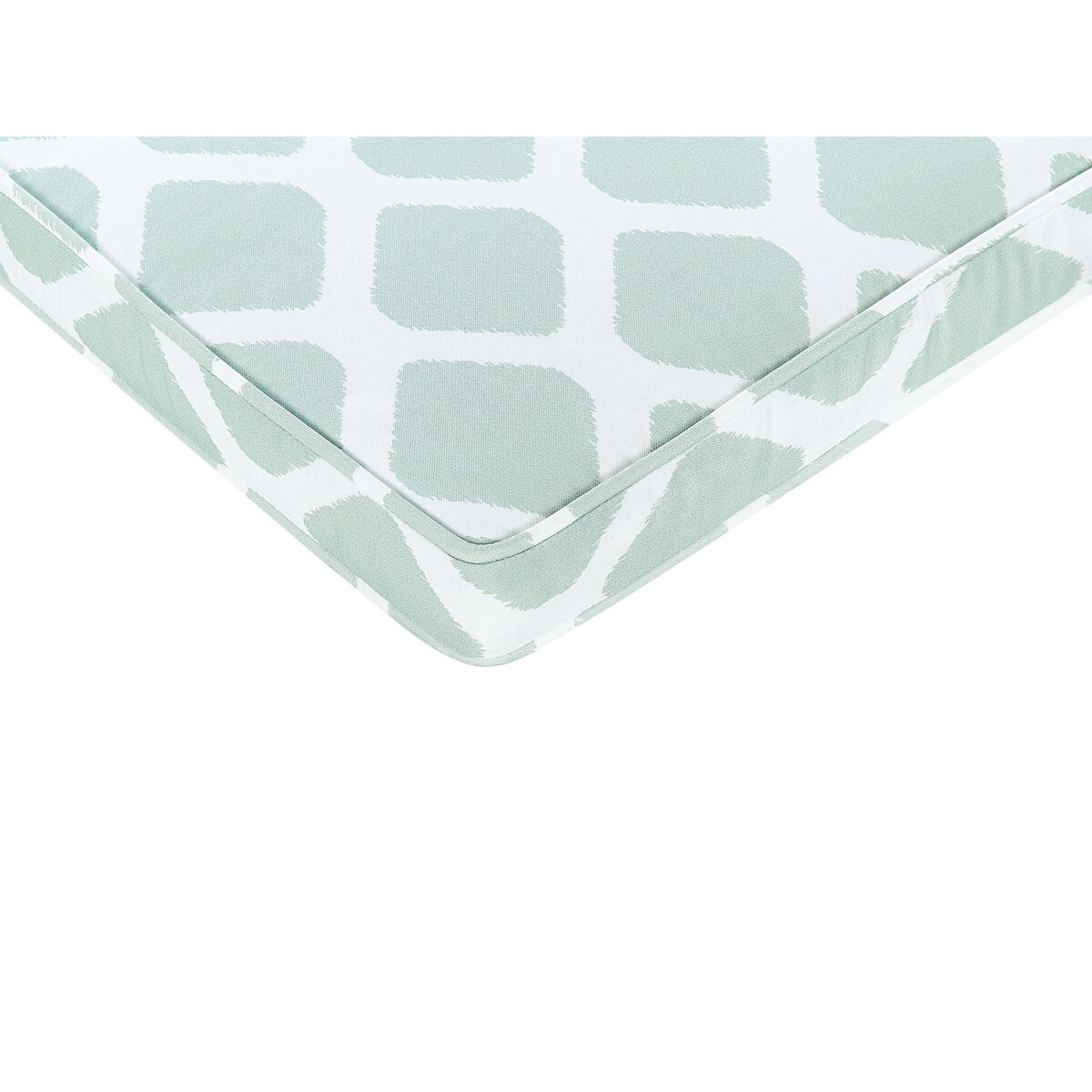 Zestaw 2 poduszek na krzesła ogrodowe w romby zielono-biała TERNI