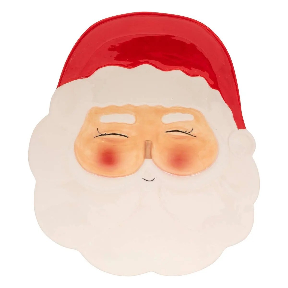 Talerz dekoracyjny z dolomitu Santa Claus 24x28 cm