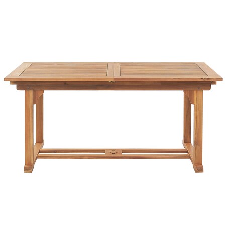 Stół ogrodowy rozkładany JAVA 160/220 cm 90 cm Drewno akacjowe Jasnobrązowy