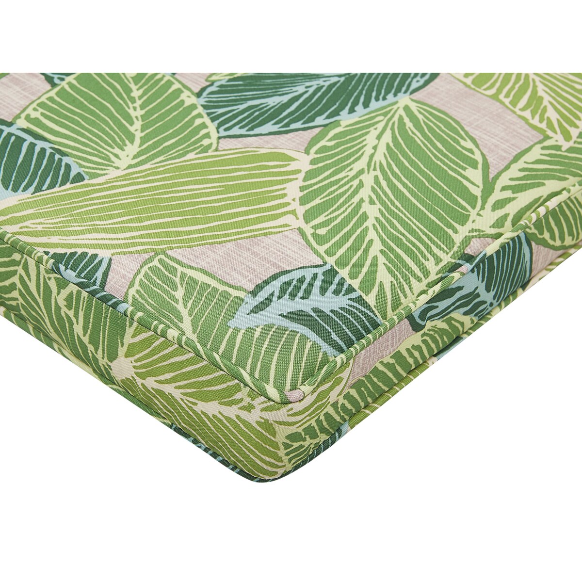 Zestaw 8 poduszek na krzesła ogrodowe w liście zielony SASSARI