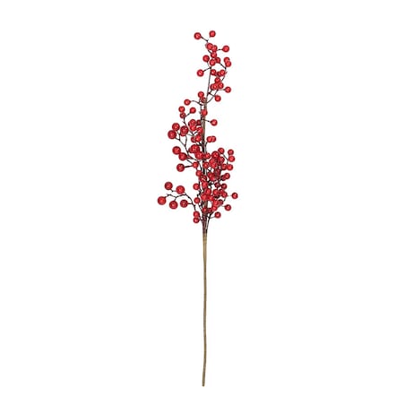 Gałązka dekoracyjna Cranberry 66 cm boże narodzenie, święta, świąteczne, czerwony, 10x10x66 cm