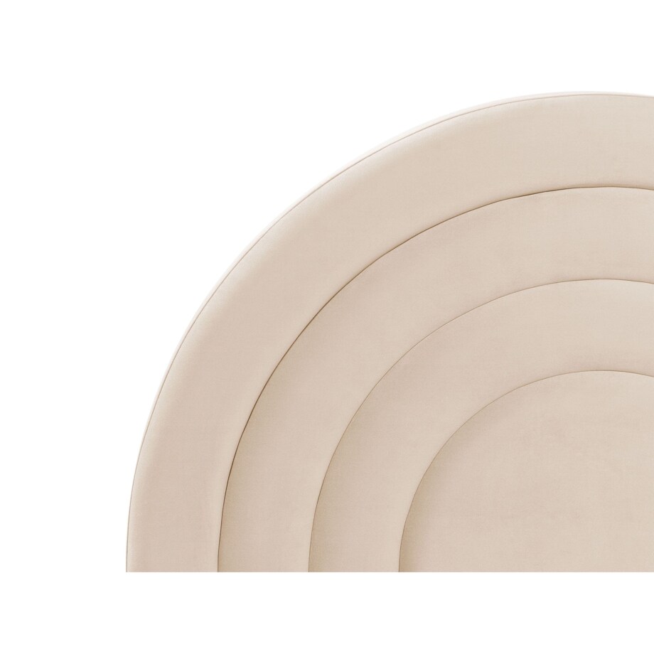 Łóżko welurowe 90 x 200 cm beżowe ANET