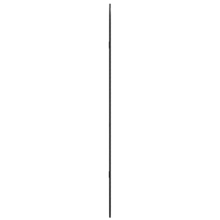 vidaXL Lustro ścienne, czarne, 100x45 cm, owalne