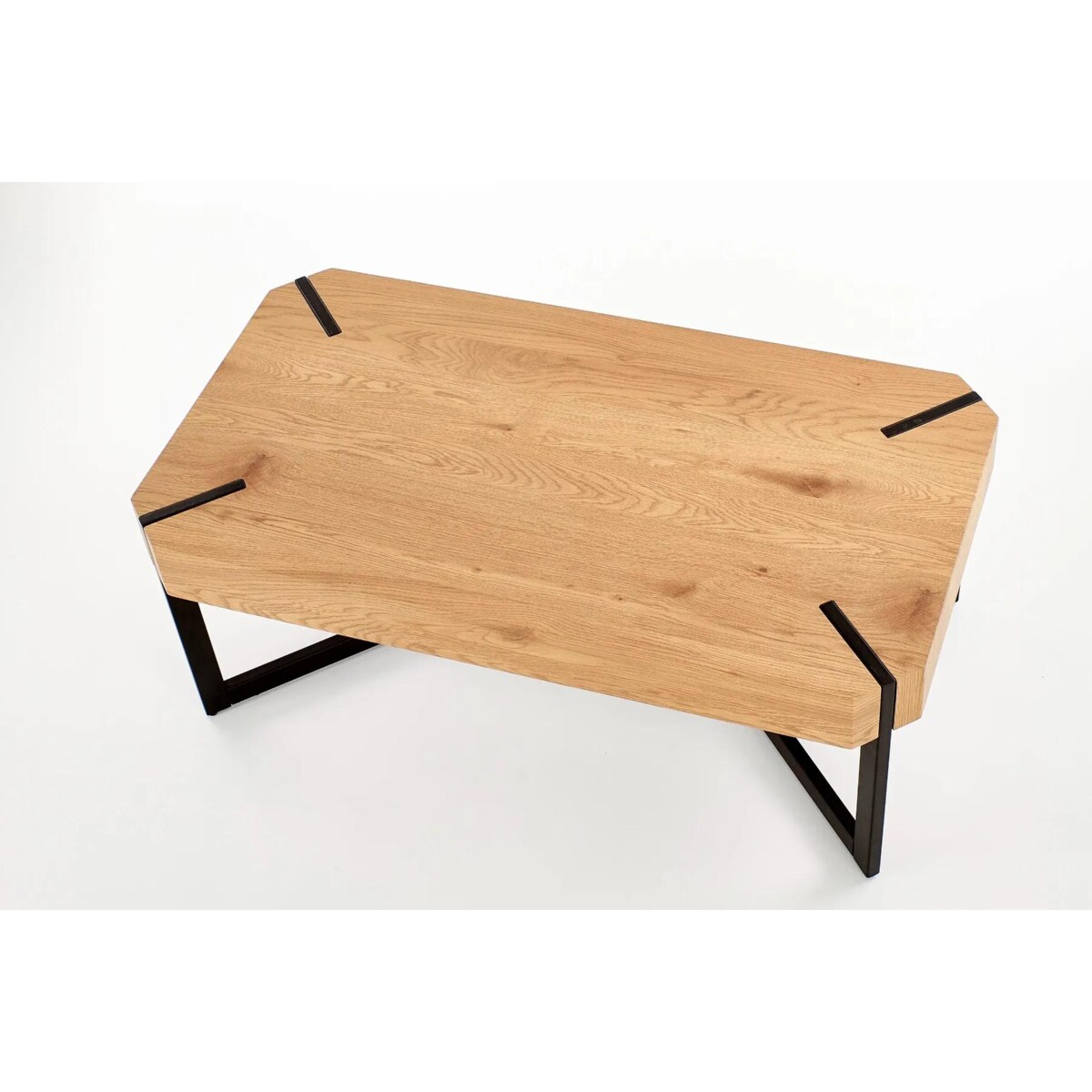 Ława LAVIDA 110x60 dąb złoty/czarny